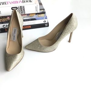 JIMMY CHOO Heels Romy Glitter Stiletto Pump